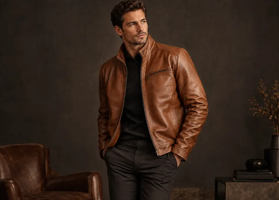Leather jacket