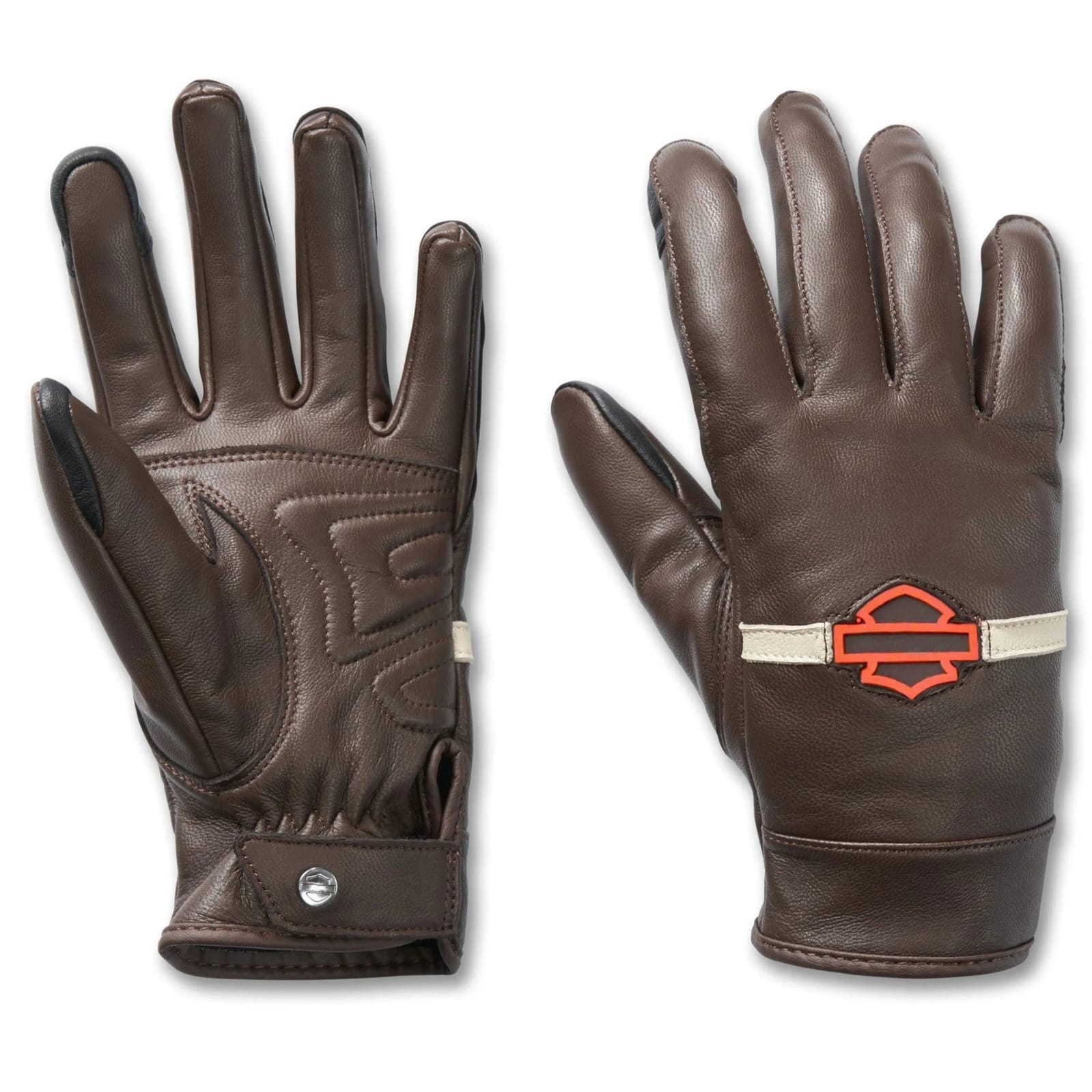 Men's Brown Leather Motorcycle Gloves – Classic Vintage Style