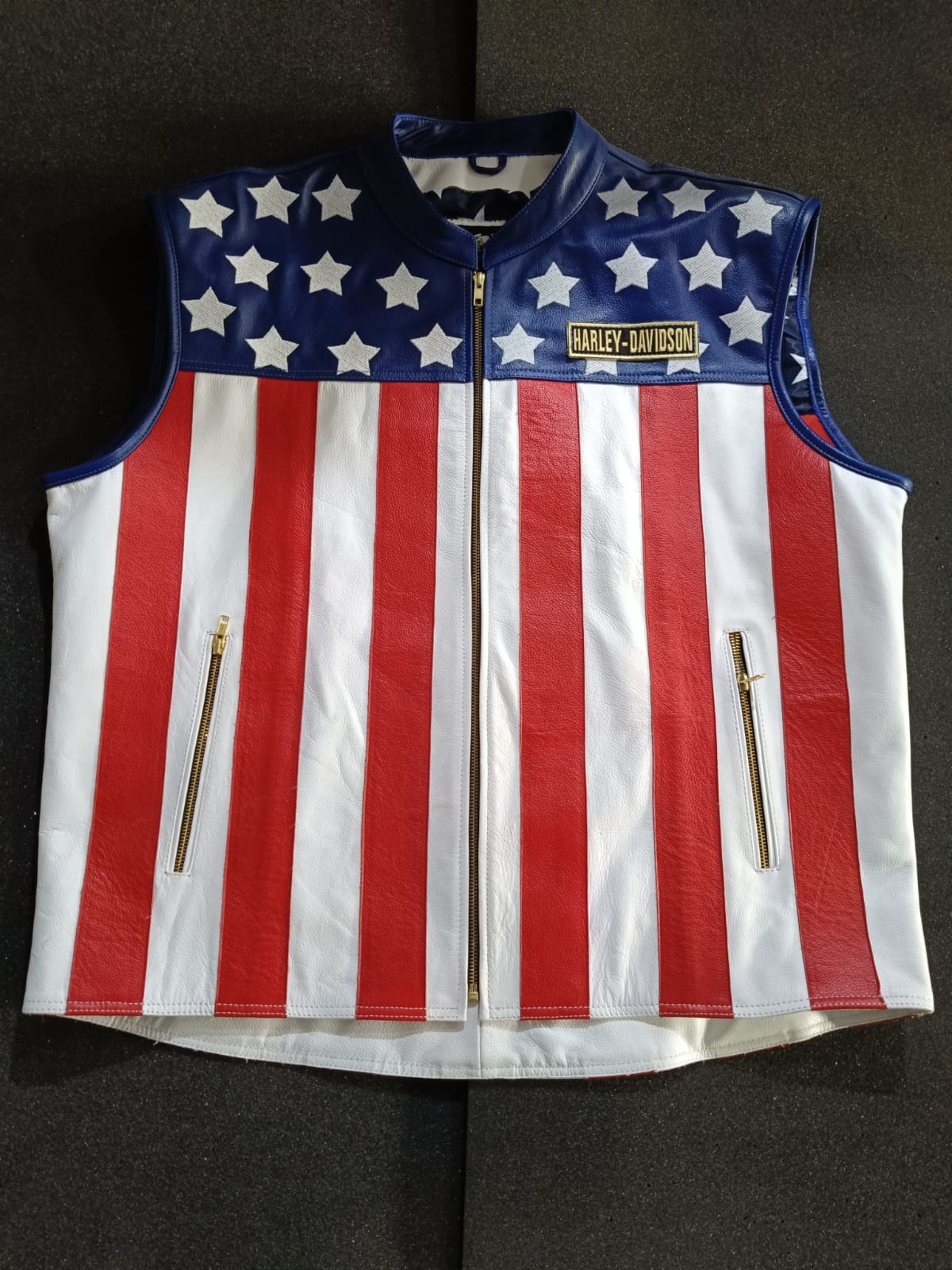 Genuine Biker Leather Vest For Men