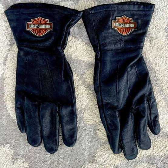Black Leather Motorcycle Gloves – Classic Biker Gloves